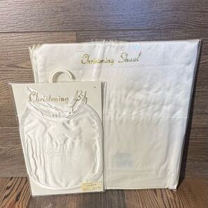 Christening Bib and Shawl